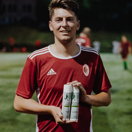 Natural sports cosmetics for the Lithuanian minifootball championship